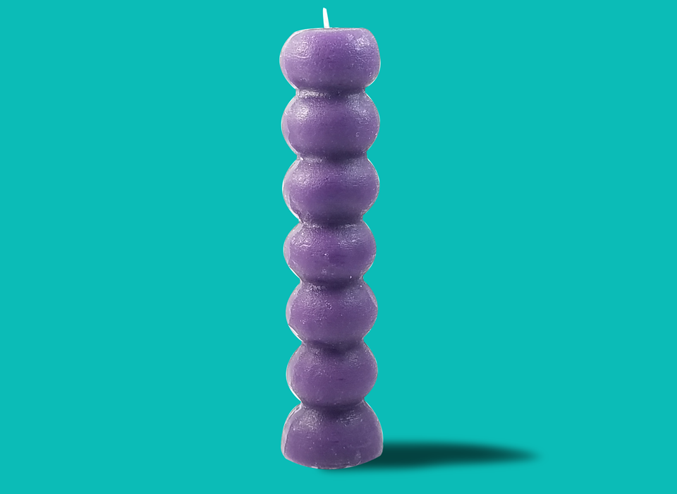 Purple 7 Knob candle (siete nudos)
