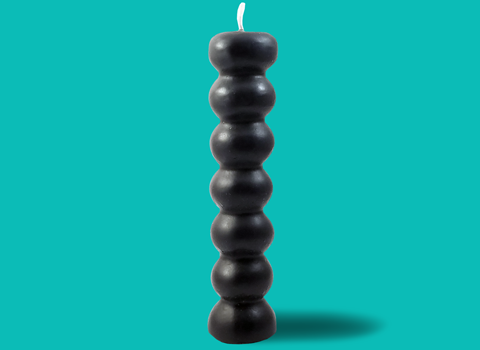 Black 7 Knob candle (siete nudos)